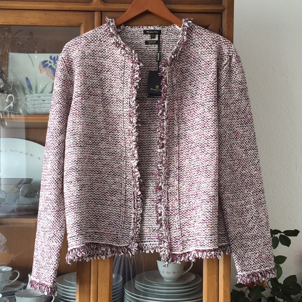 Massimo Dutti  tweed cardigan